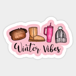 Winter Vibes Winter Basics Belt Bag Stanley Cup Sticker